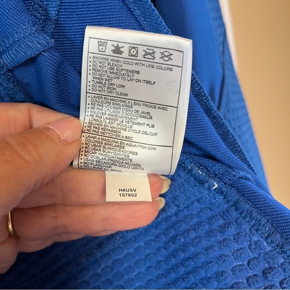 Nike Womens Sphere Pro Soft Shell Running Jacket Blue with Yellow Accents Small - Picture 16 of 16